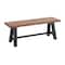 Alaterre Furniture Adam 42"L Solid Wood Hook with Shelf and Bench Set ANAD0424RNB - alternate 2